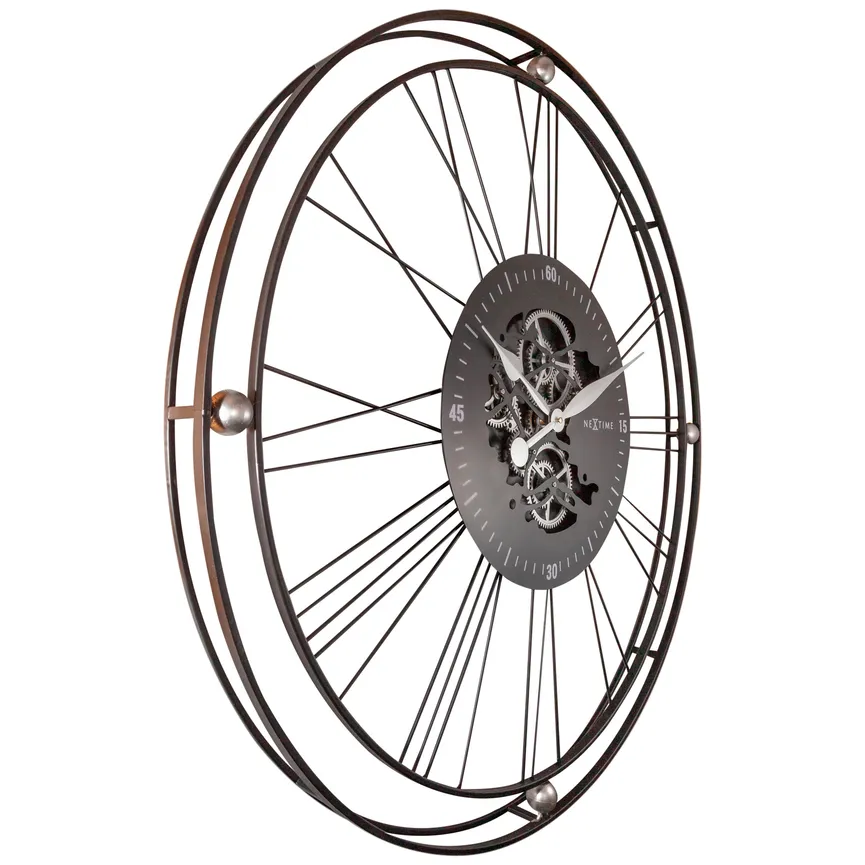 Quarzwanduhr "Wire Gear Clock" detail