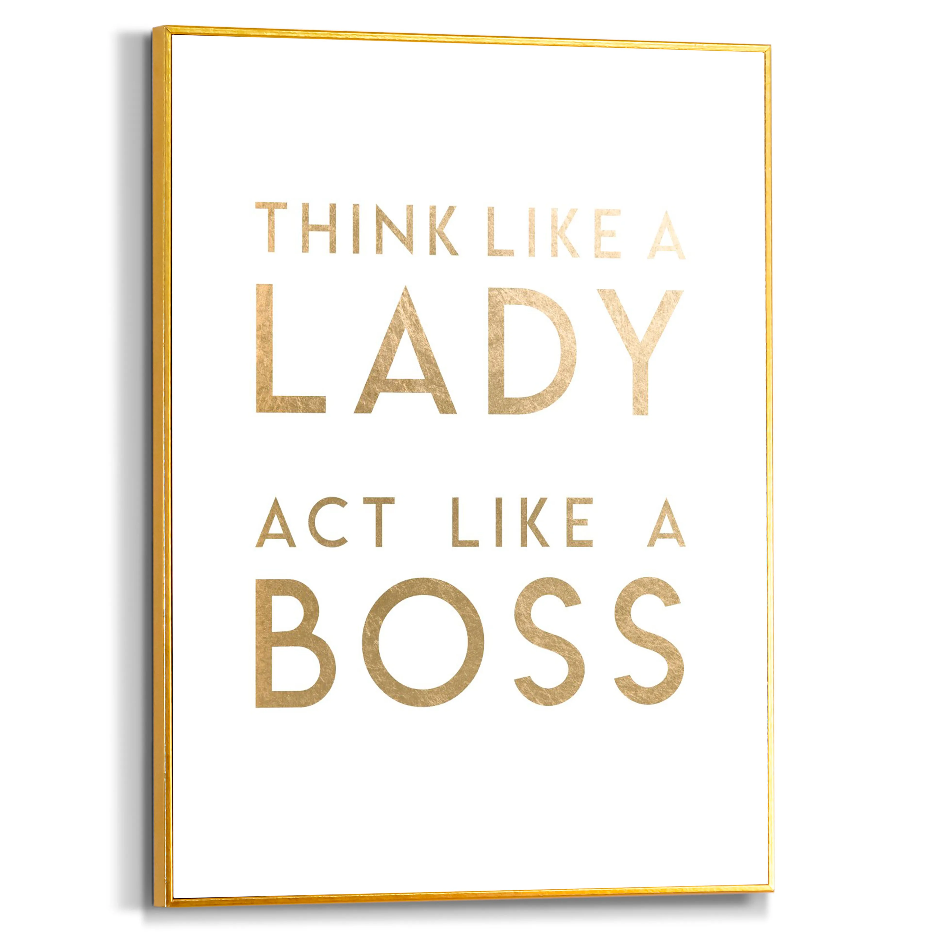 Wandbild 30 x 40 cm Lady Boss 
