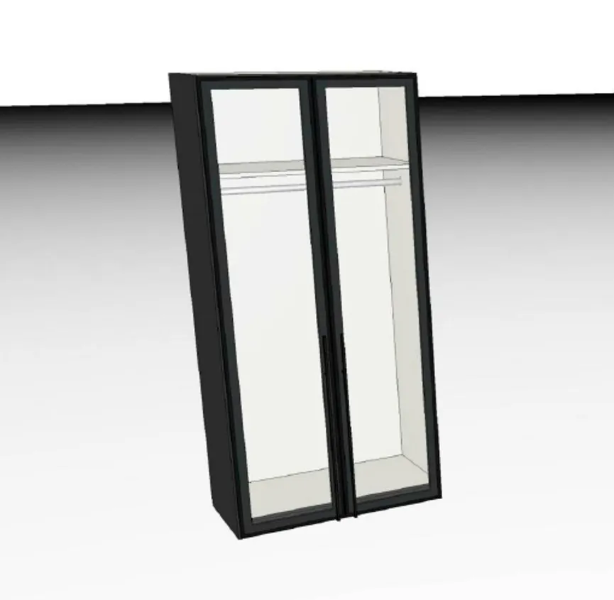Drehtürenschrank 2-trg. detail