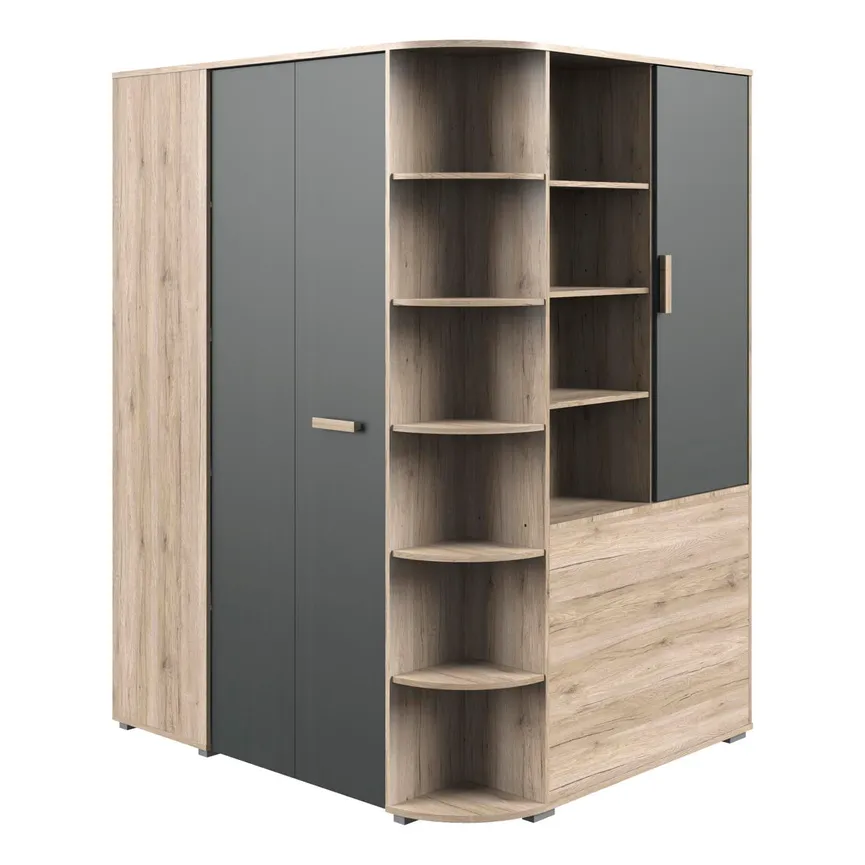 Eckschrank mit Falttüren material_farbe