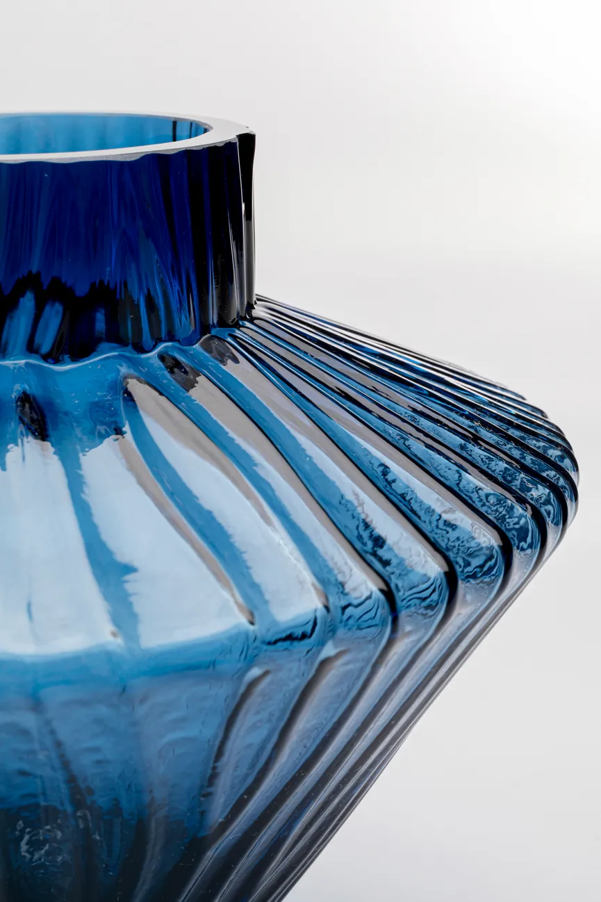 Vase "Daphne" blau detail