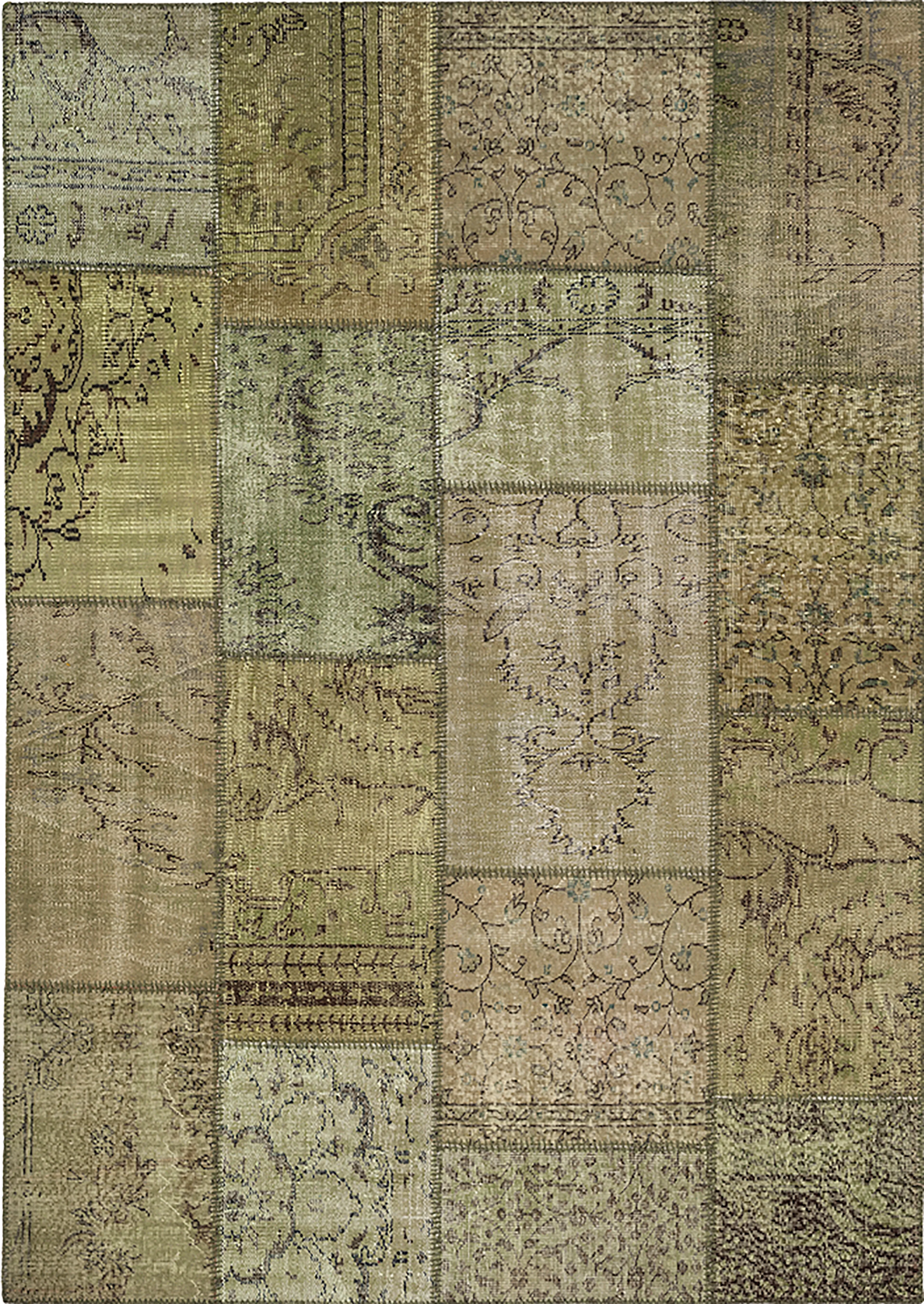 Vintage Teppich Patchwork 170 x 240 cm