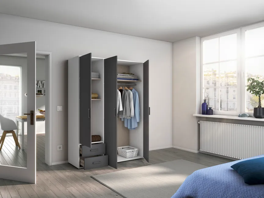 Drehtürenschrank 3-trg. milieu