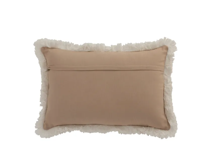 Kissen natur/beige detail
