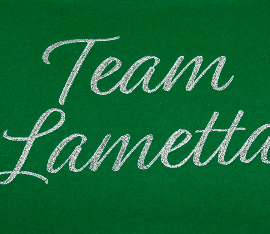 Kissenhülle Team Lametta material_farbe