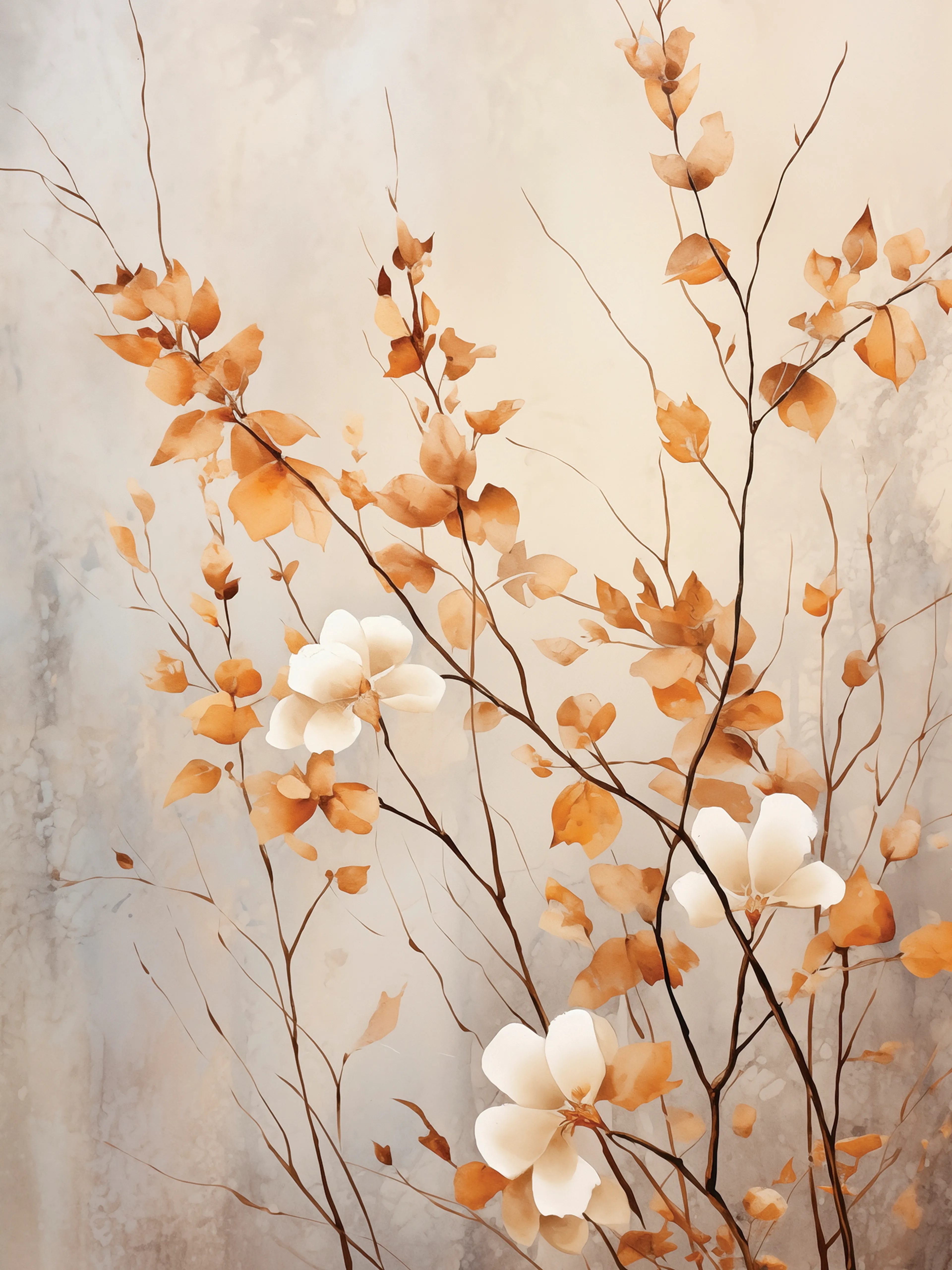 Wandbild 30 x 40 cm Soft Nature On Grey V 
