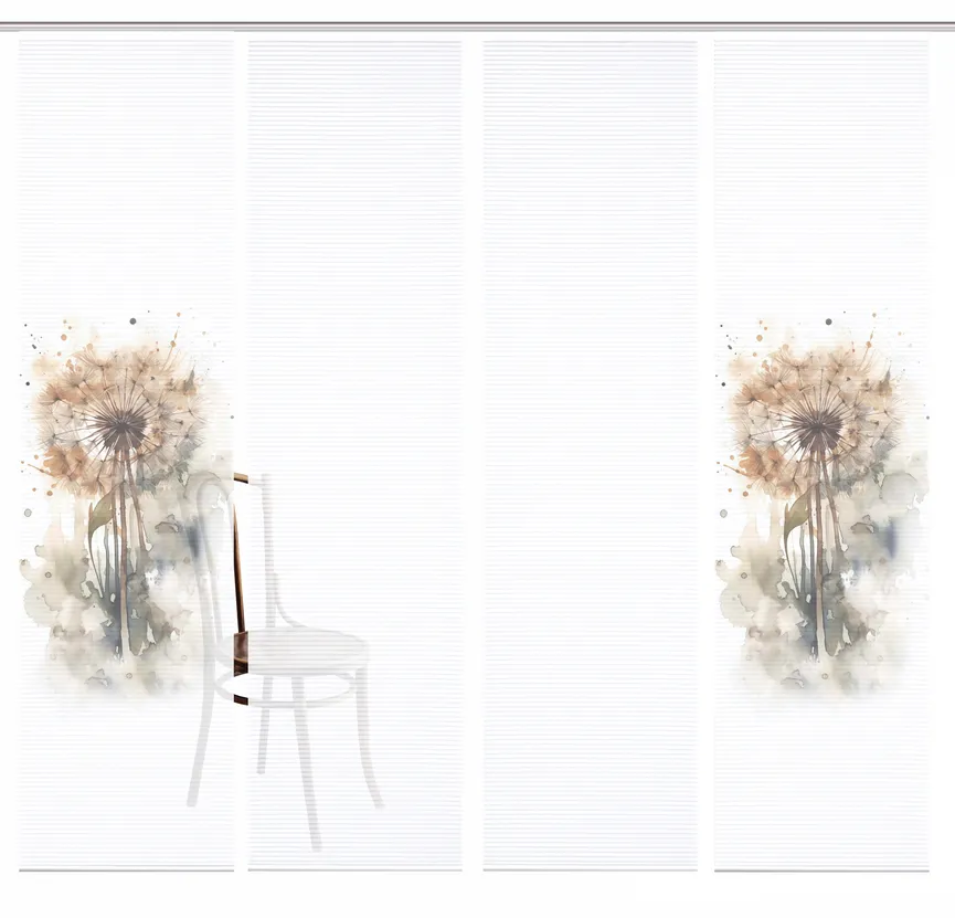 Schiebevorhang Amarande 4erSet detail