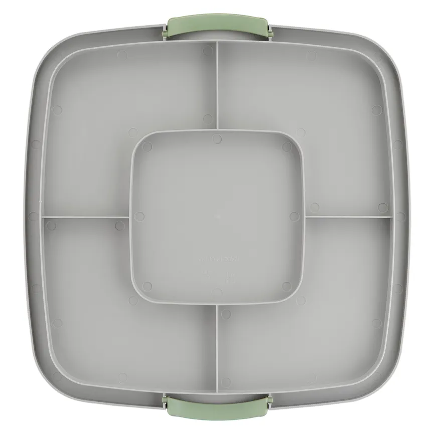 Kuchentransportbox eckig grün detail