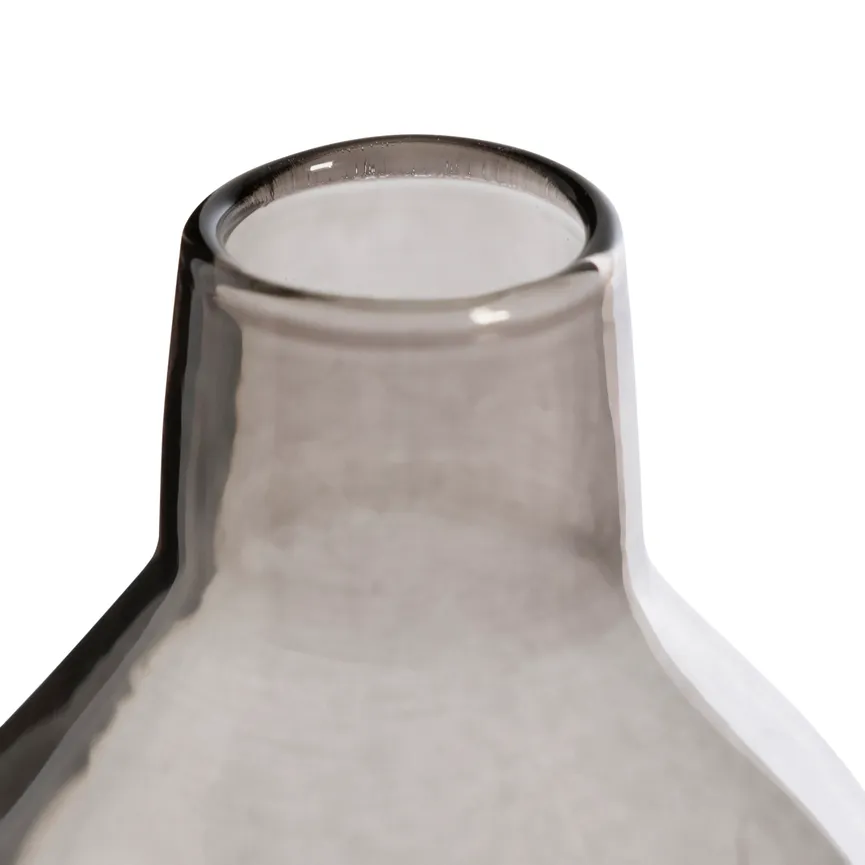 Vase grau hoch detail