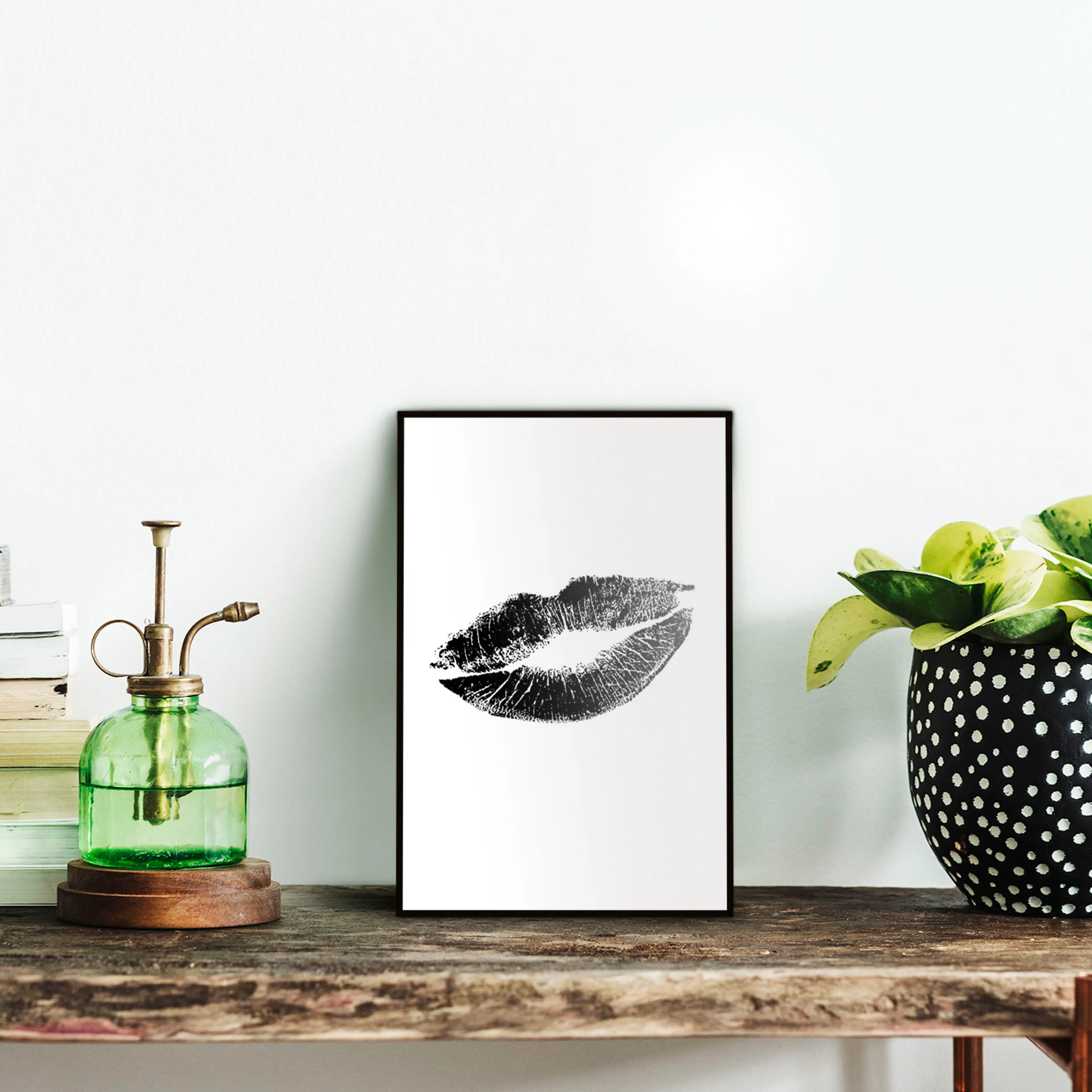 Wandbild 30 x 20 cm
 Hot Lips
