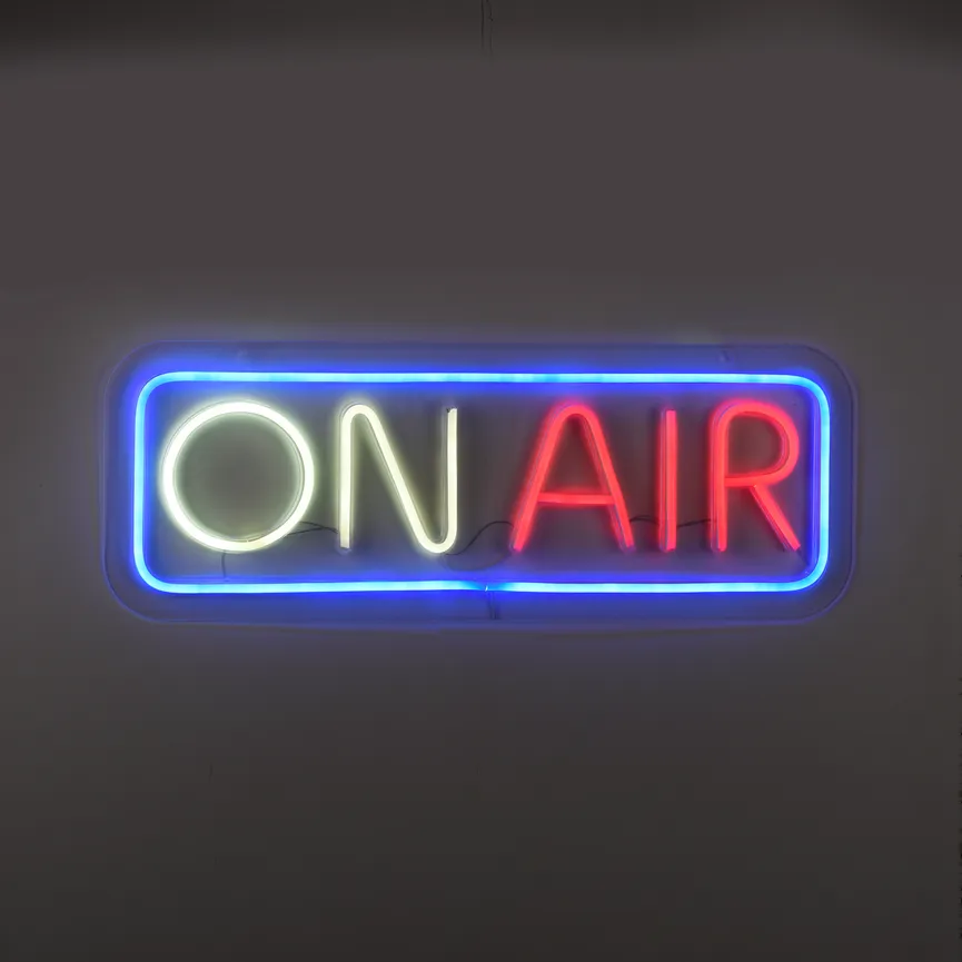 Neon-LED-Bild "Neon-On Air" detail