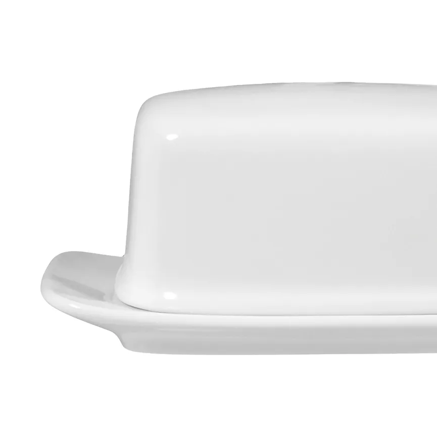 Butterdose "Lukullus" weiß detail
