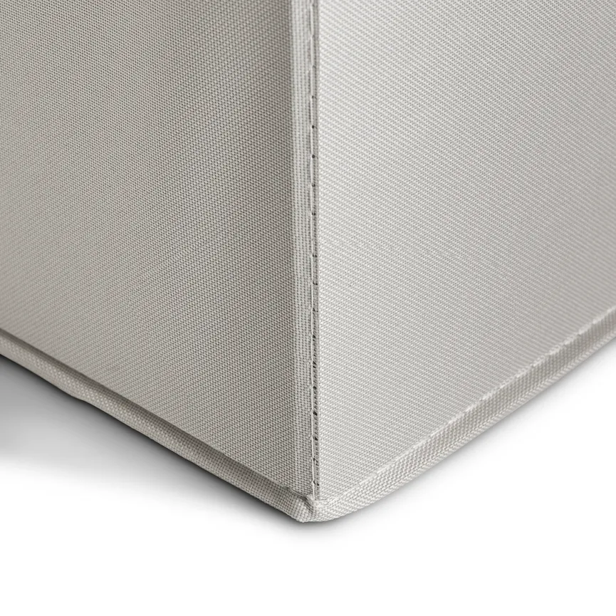 Aufbewahrungsbox grau detail