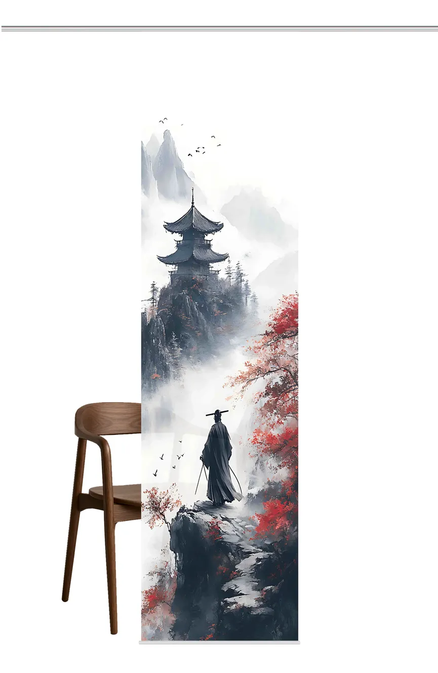 Schiebevorhang Sakura detail