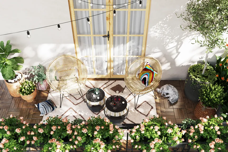 Kissen "Waves Multi" milieu