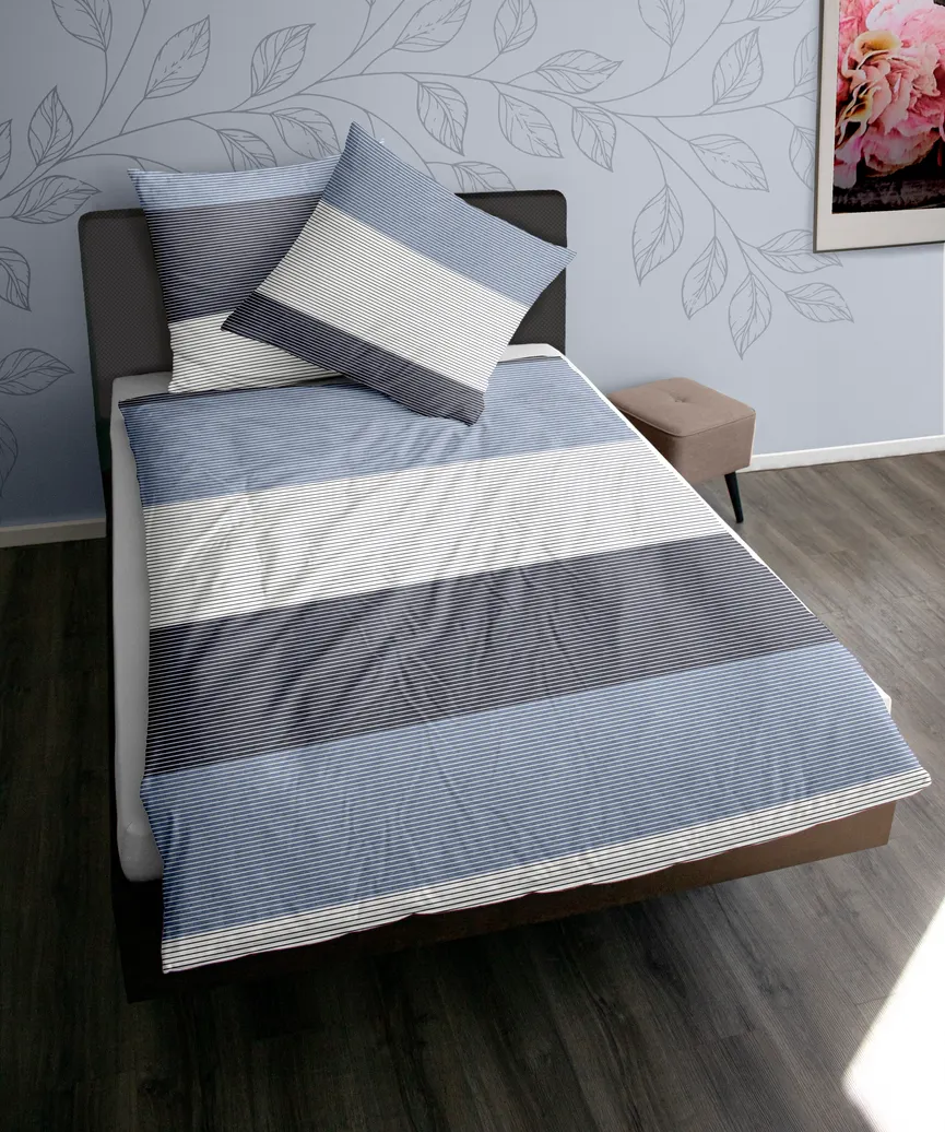 Flanell-Bettw. Streifen 135200 milieu