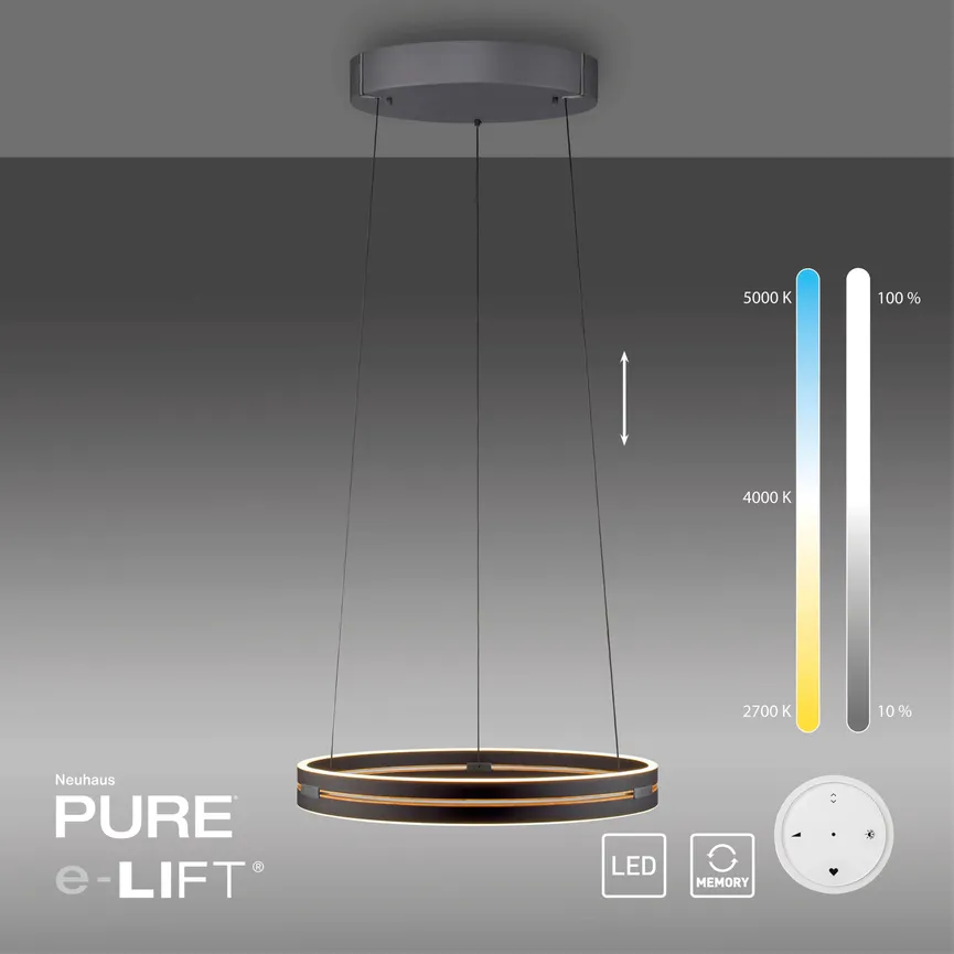 Pendelleuchte "PURE-E-Loop" detail