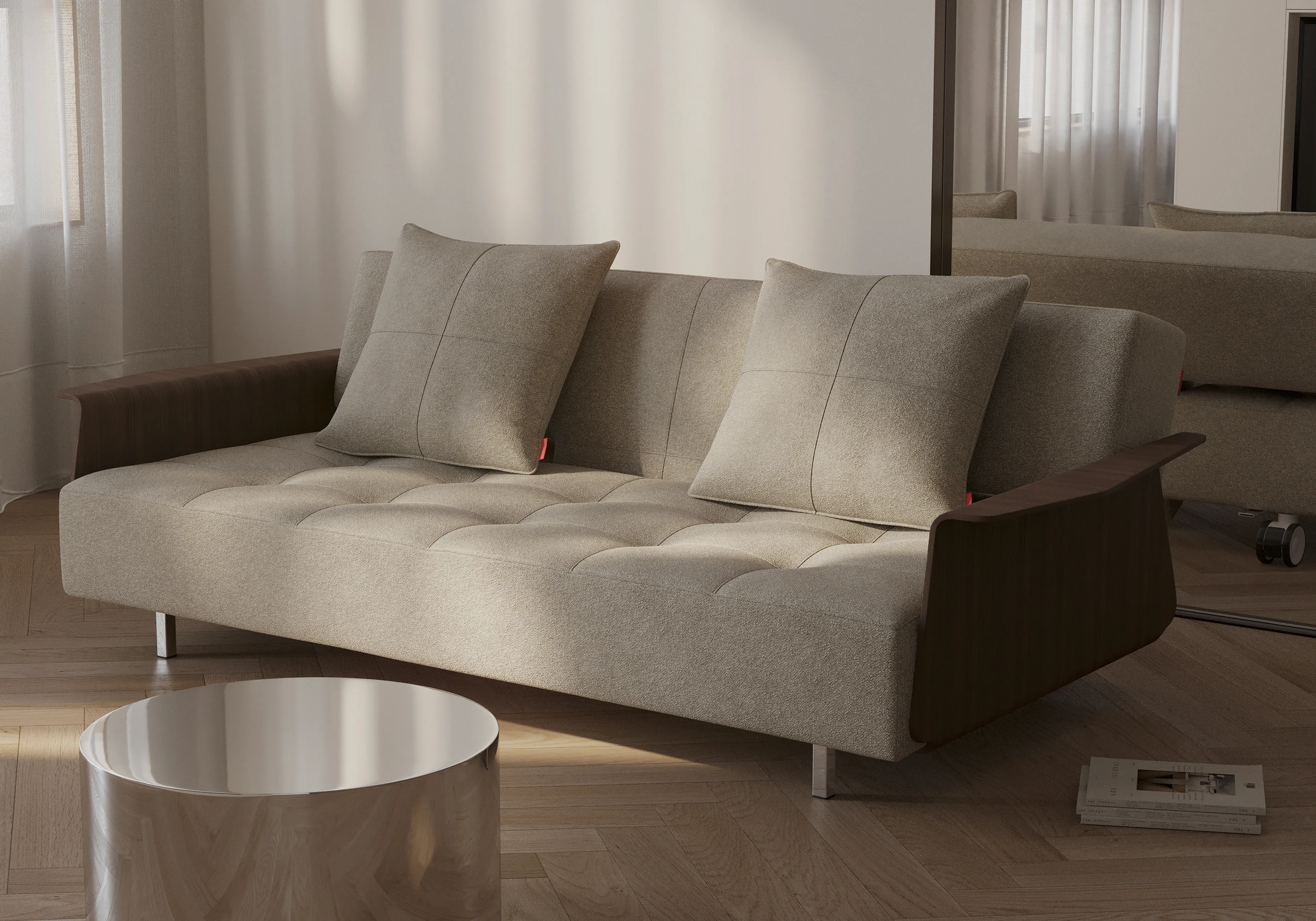 Schlafsofa mit Armlehnen Long Horn Excess
