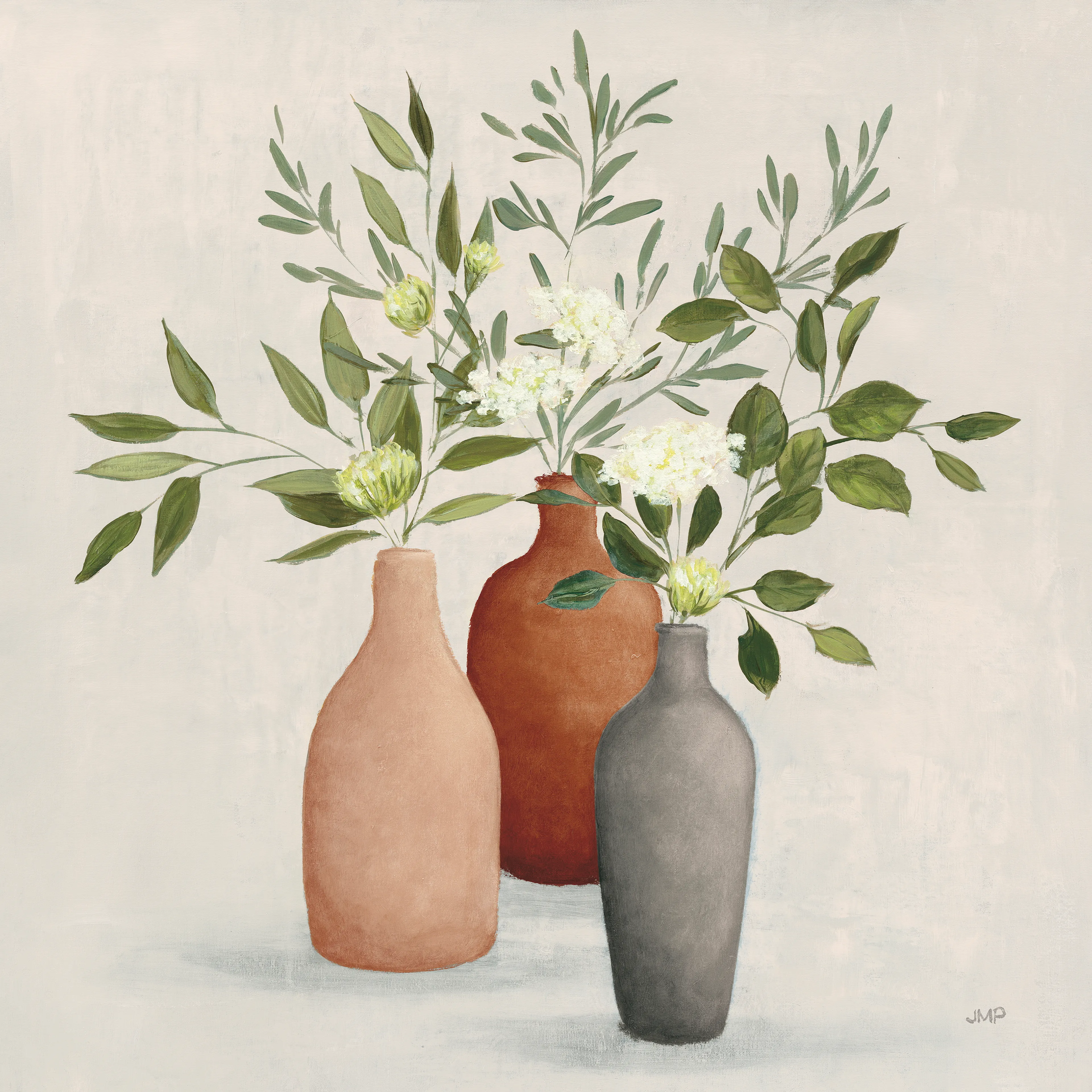 Wandbild 30 x 30 cm Natural Bouguet II
