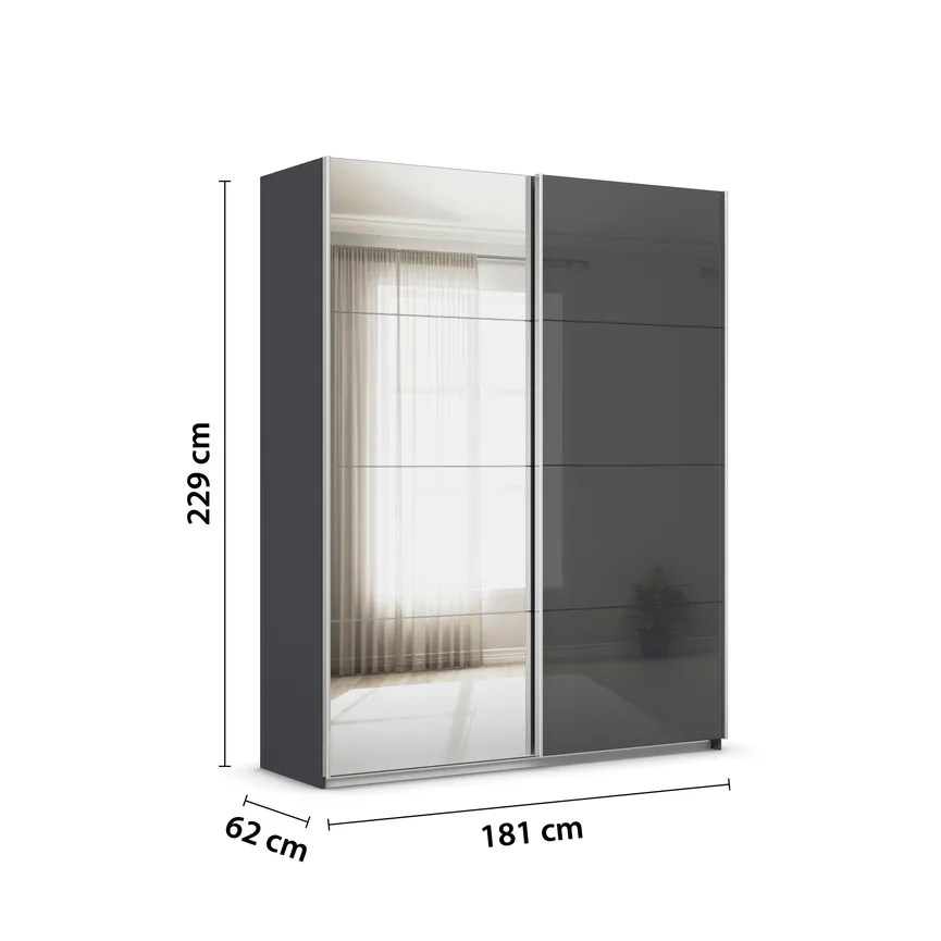 Schwebetürenschrank 2-trg. detail