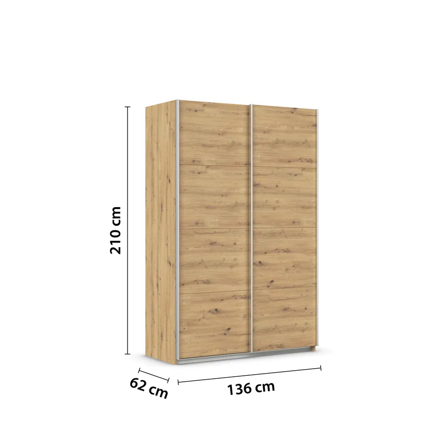 Schwebetürenschrank 2-trg. detail