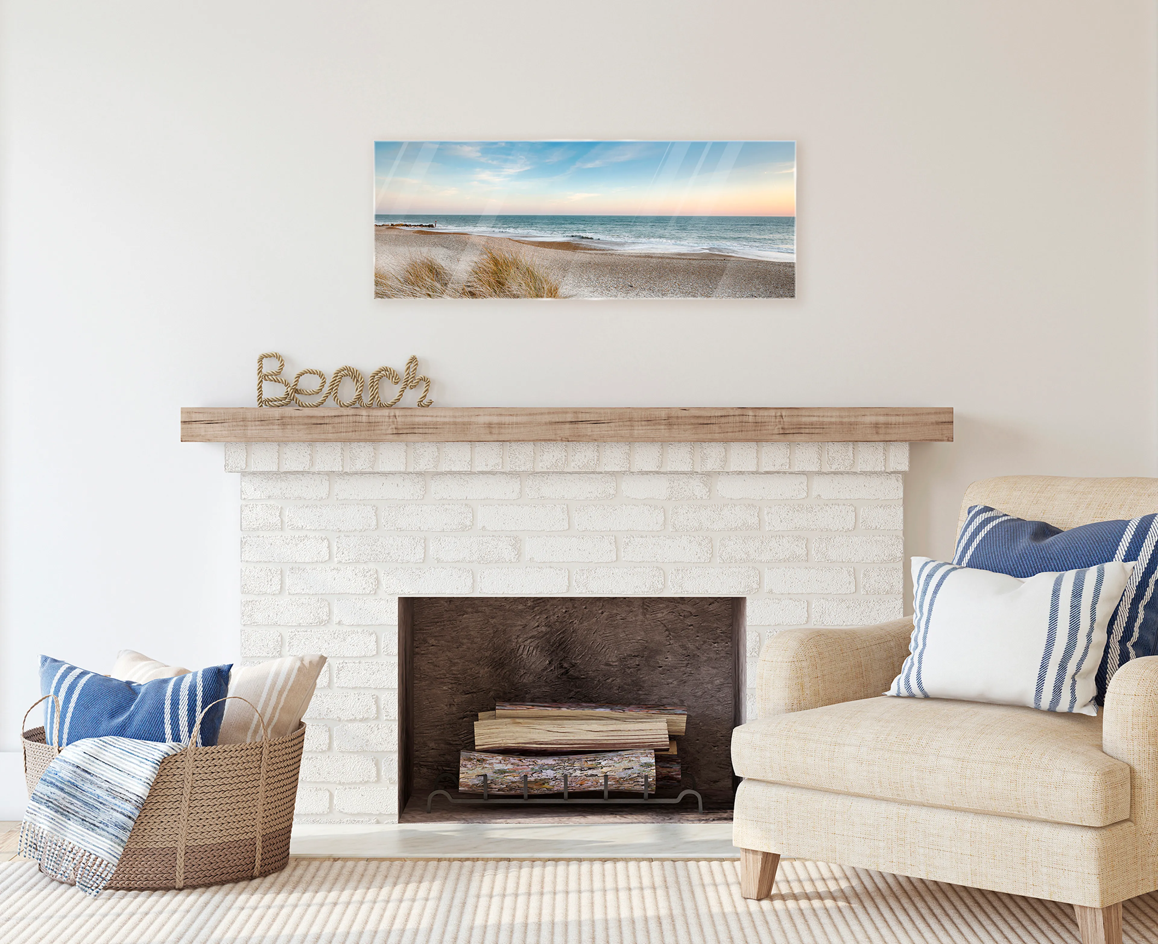 Glasbild 30 x 80 cm Beach IV 
