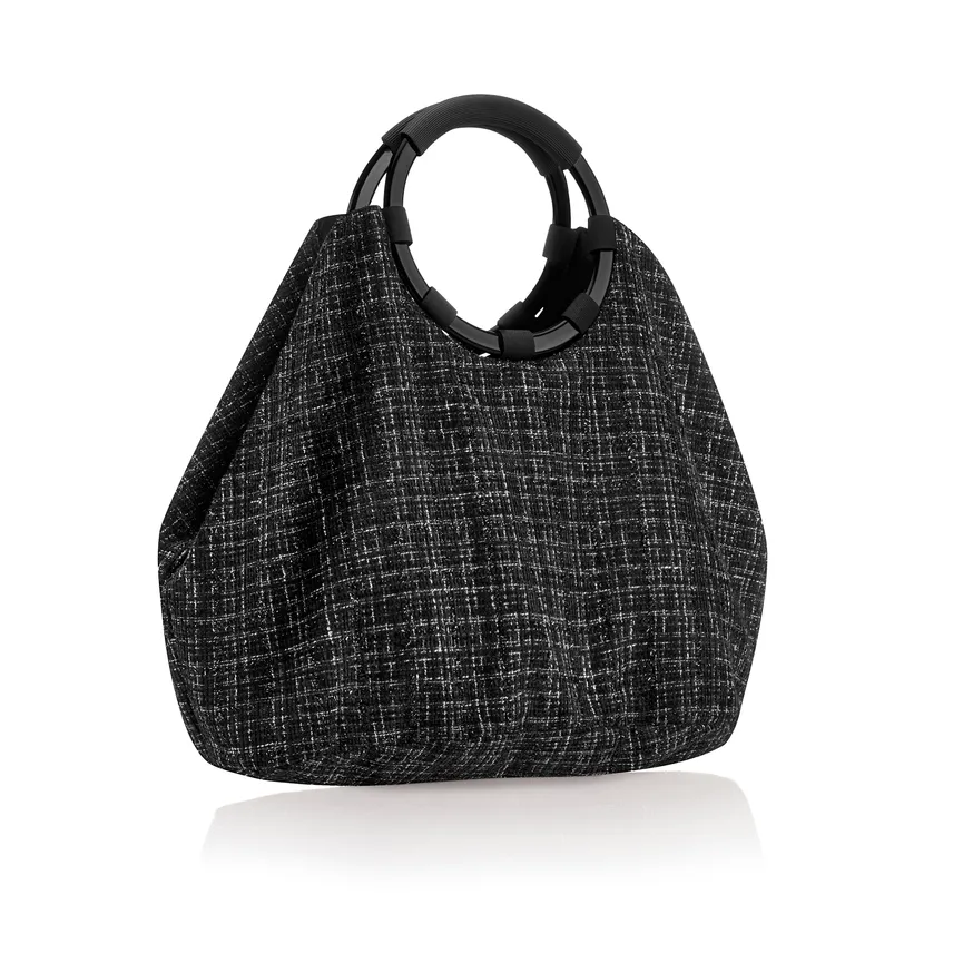 Loopbag Hobo "bouclé black" detail
