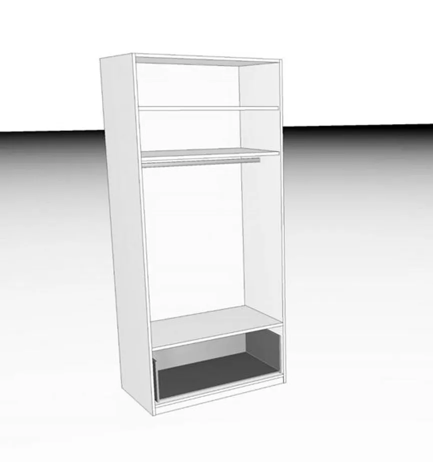 Drehtürenschrank Basic detail