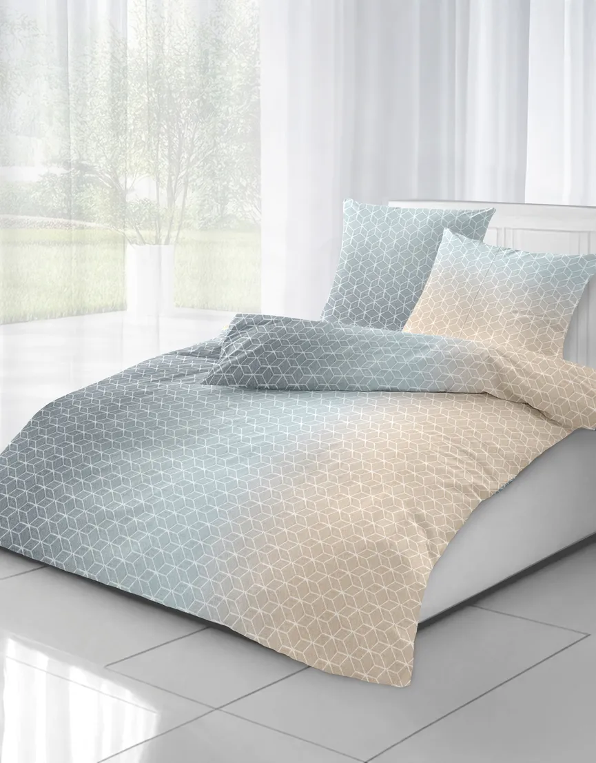 Biber-Bettw. Grafik 155x220 milieu