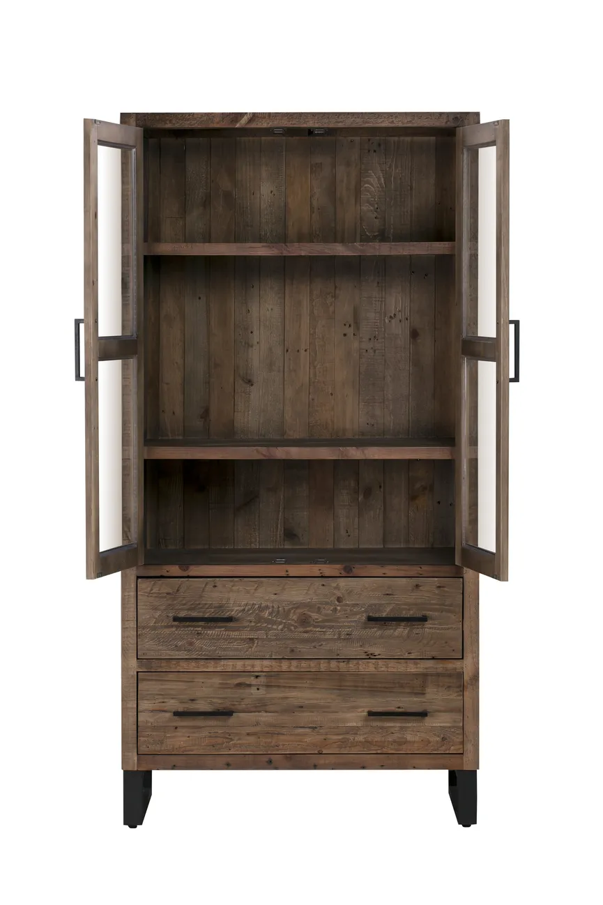 Glasvitrine 2-türig detail