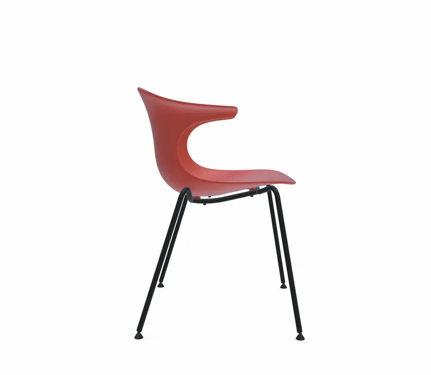 Stuhl 4 Legs black detail
