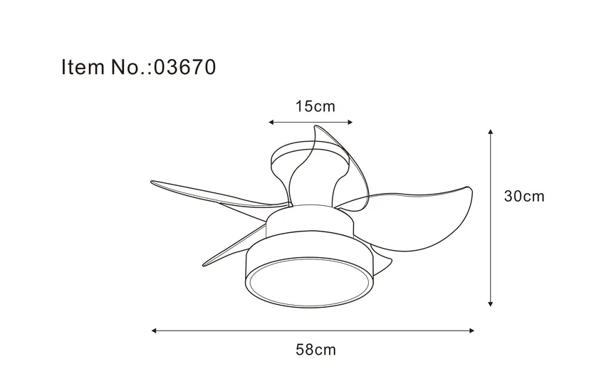Deckenventilator "Kari" detail