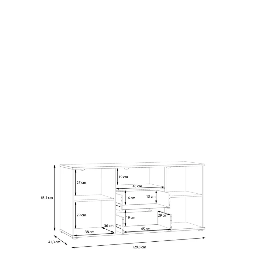 TV-Lowboard 2T/2S detail