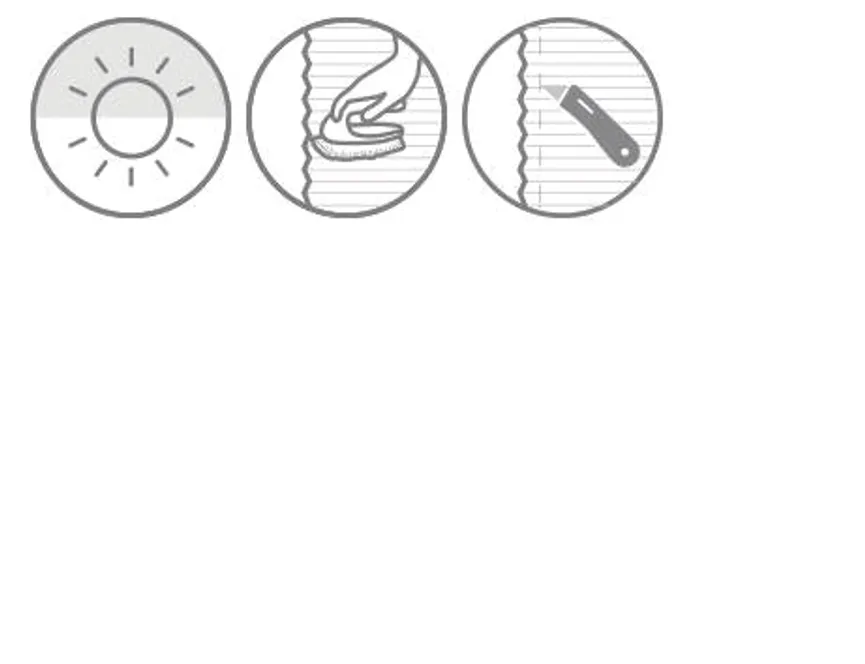 Plissee Marla Leinenoptik detail