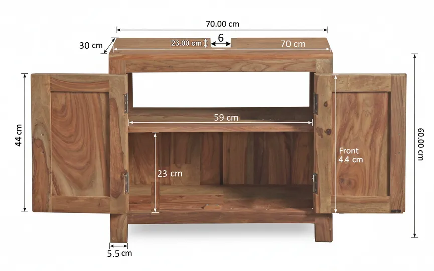 Waschbeckenunterschrank detail