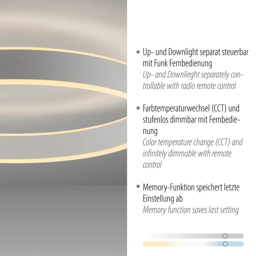 Deckenleuchte "Anelli" detail