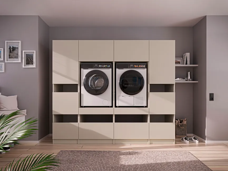 Waschmaschinenschrank detail