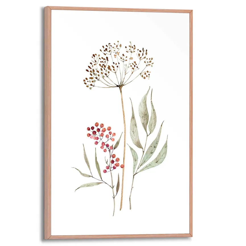 Bild gerahmt "Aqua Flowers" hauptaufnahme