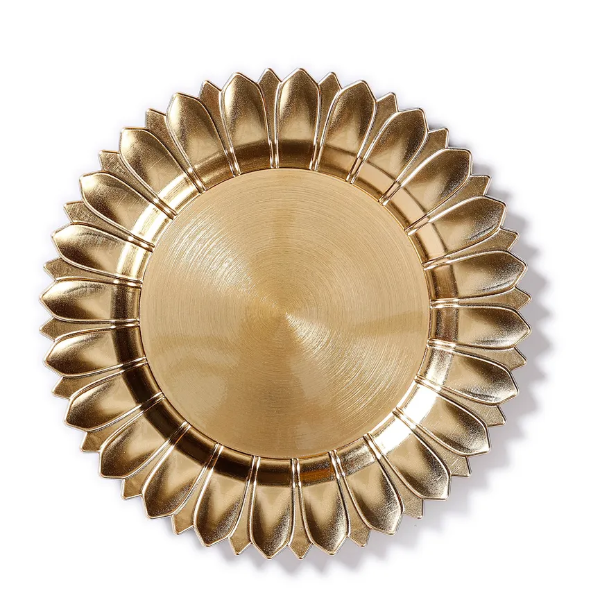 Teller "Strahlen" gold hauptaufnahme