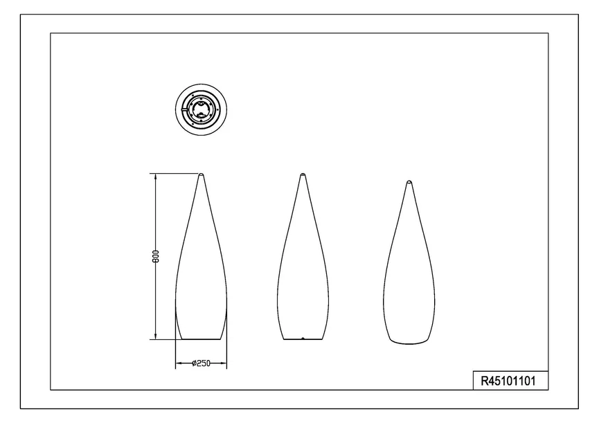 Außenstehleuchte "Palmas" detail