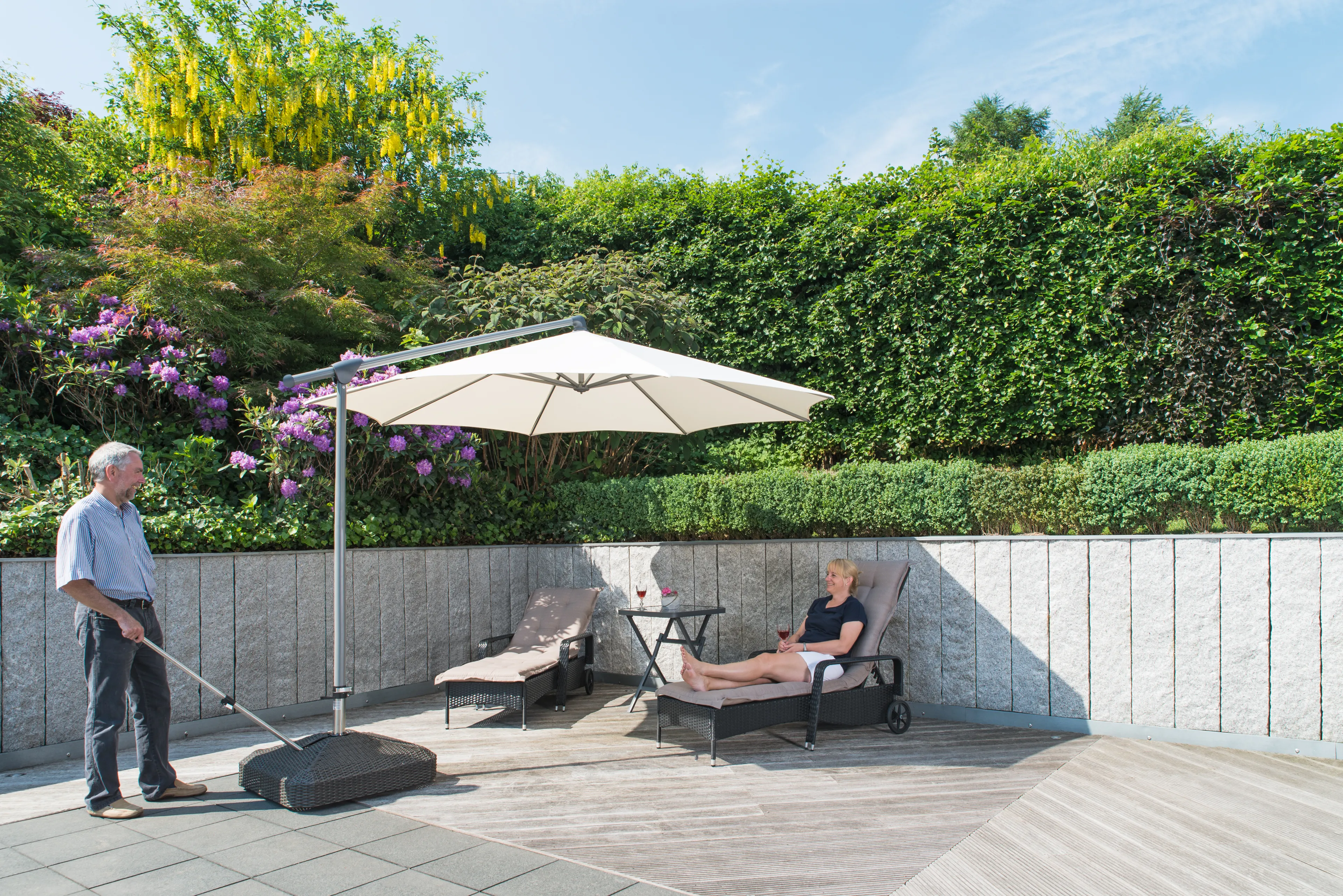 Sonnenschirmständer  Midi Plus 100 kg, eckig