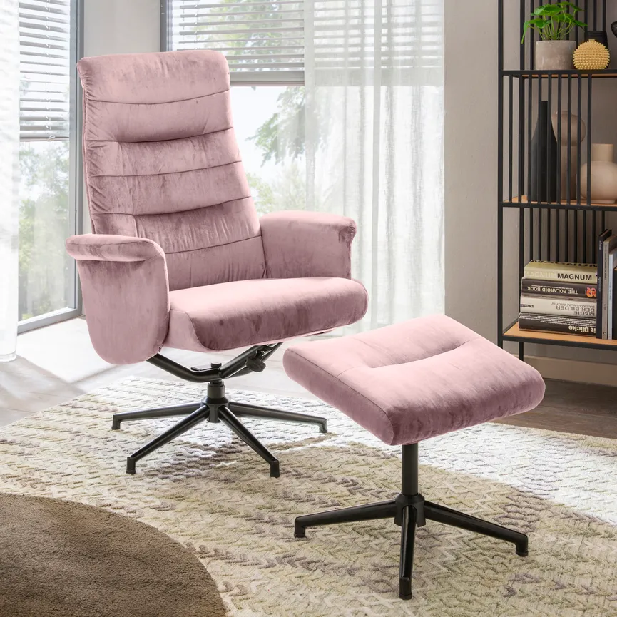 Relaxsessel + Hocker milieu