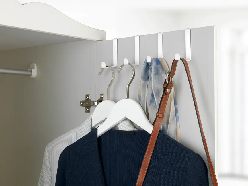 Türgarderobenhaken weiß matt milieu