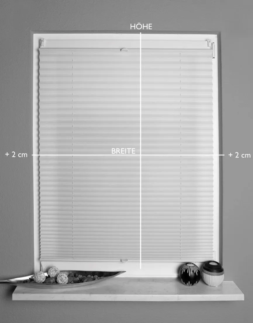 Plisseerollo Uni 70x210 detail