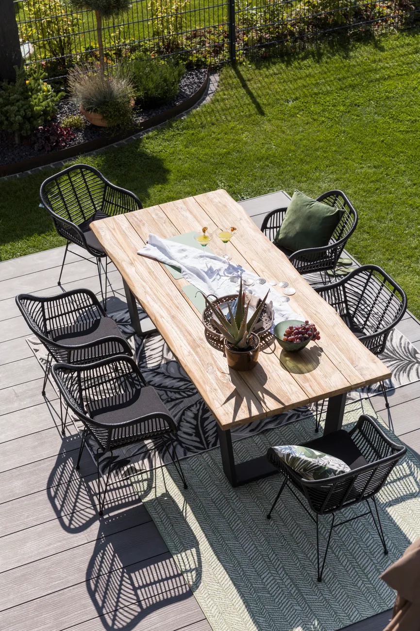 ** Gartensessel Schwarz detail