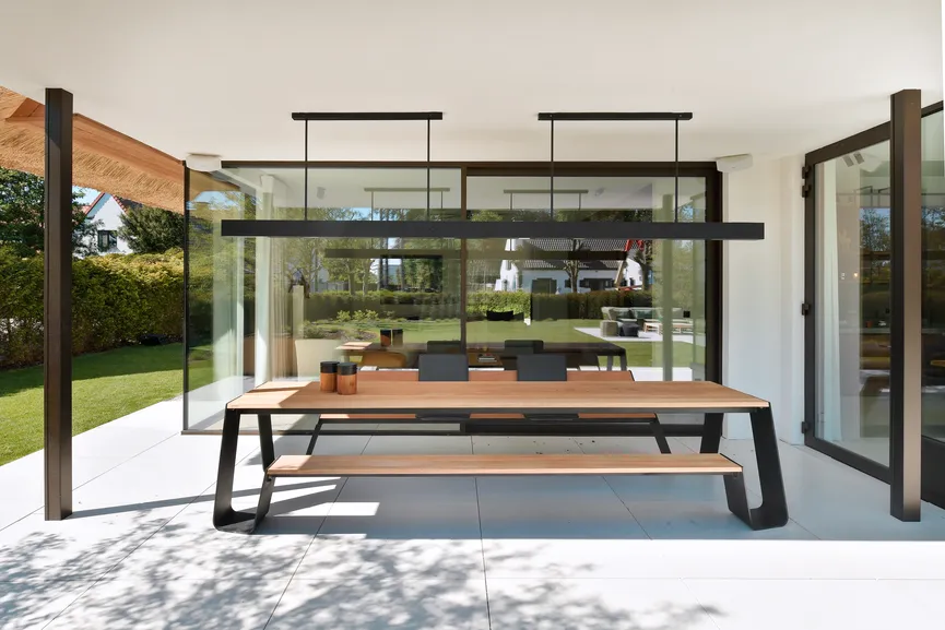 Lampe mit Heizstrahler detail