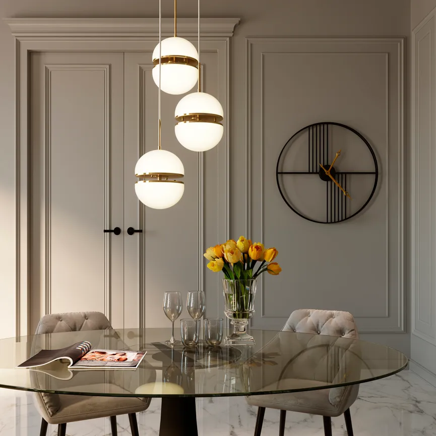 Wanduhr "Strings" milieu