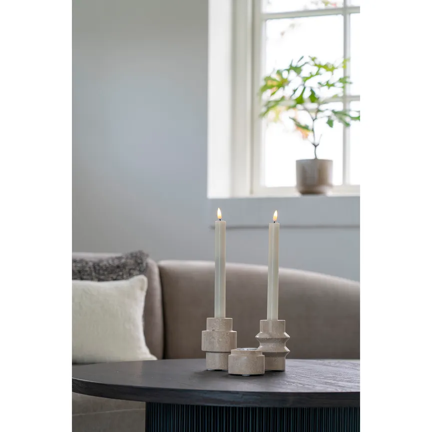 Kerzenhalter beige milieu