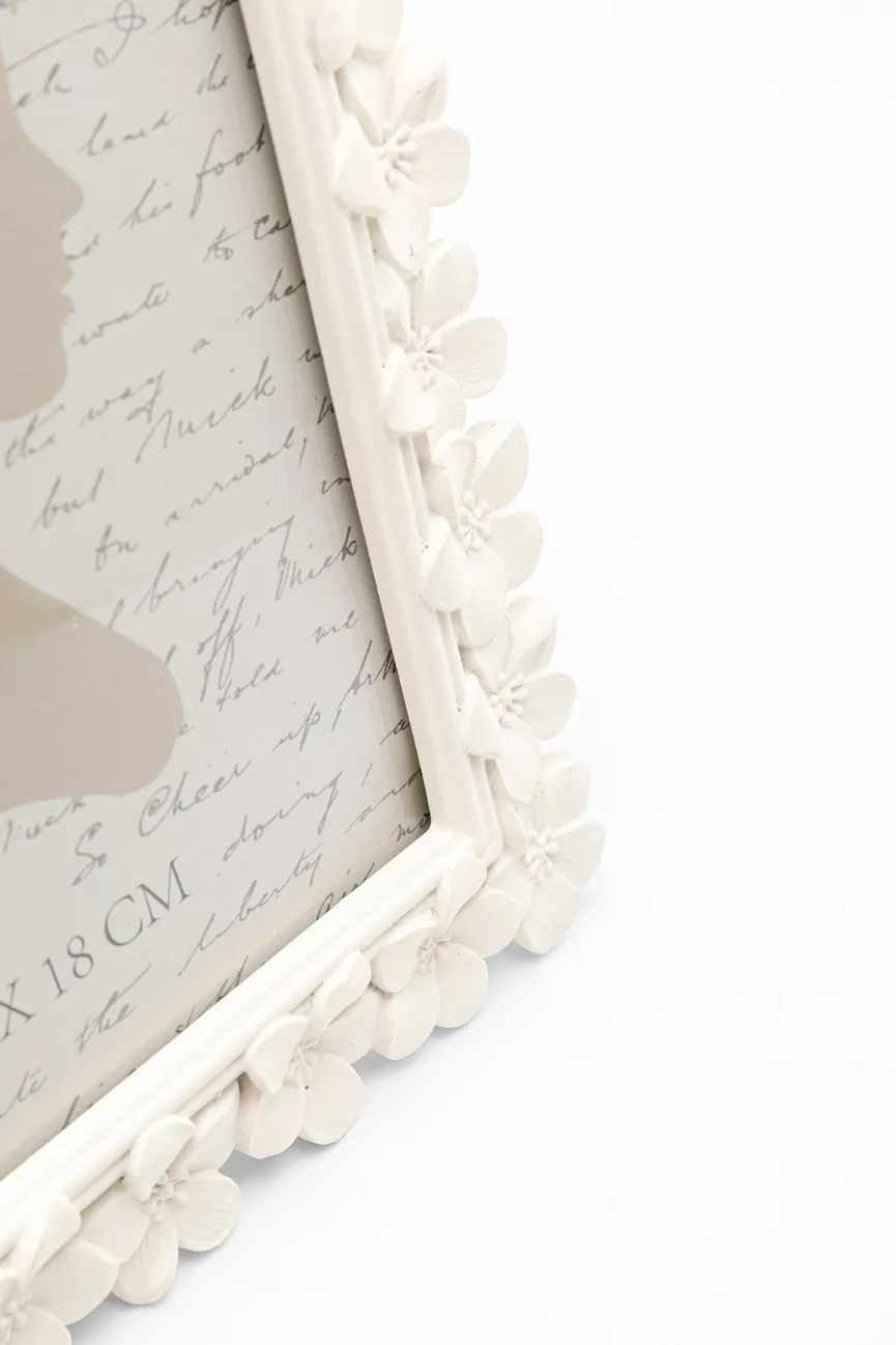 Bilderrahmen "Flores" weiß detail