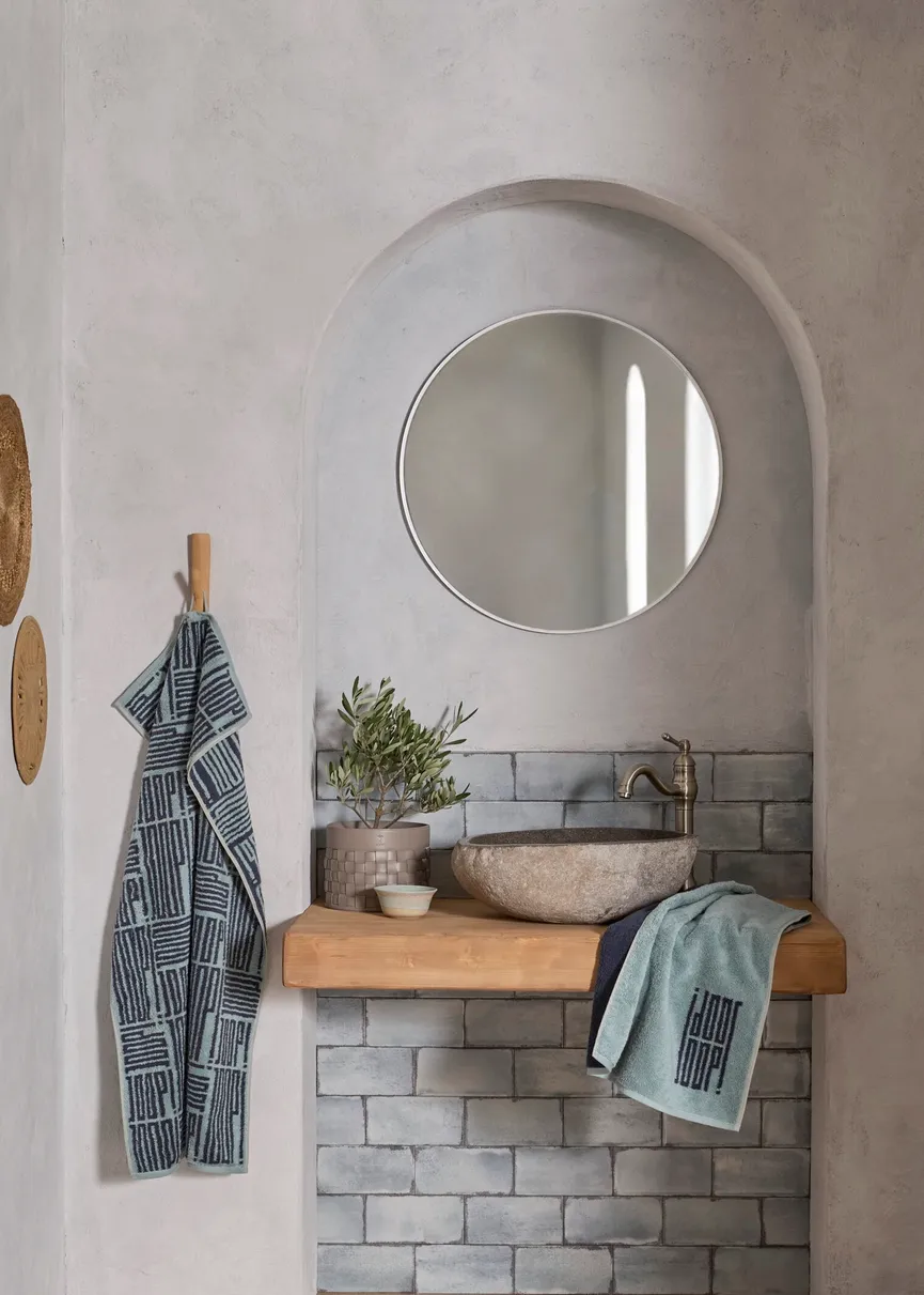 Handtuch Joop Bars Allover DF milieu